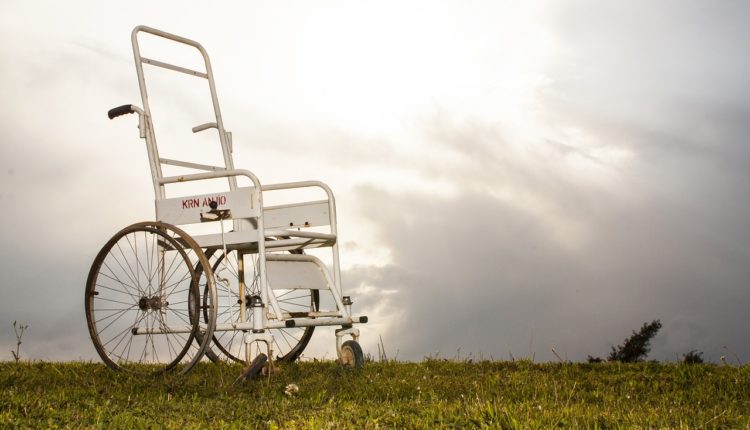 disabled, chair, obstacle