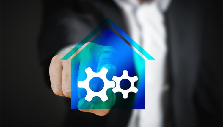 smart home, house, technology touch screen